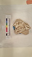 Stucco Fragment, Stucco; carved, painted