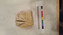 Stucco Fragment, Stucco; carved, painted