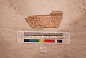 Stucco Fragment, Stucco; carved, painted