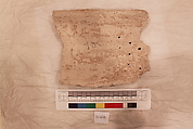 Stucco Fragment, Stucco; carved, painted