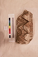 Stucco Fragment, Molded plaster (backed with baked brick); carved, painted