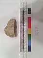 Stucco Fragment, Stucco; carved and painted