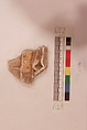 Stucco Fragment, Stucco; carved, painted