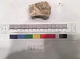 Stucco Fragment, Stucco; carved, painted