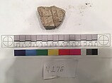 Stucco Fragment, Stucco; carved, painted (?)