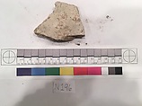 Stucco Fragment, Stucco; carved, painted
