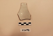 Ceramic Fragment, Stoneware(porcelain); incised under a transparent colorless glaze with bluish tintage