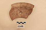 Ceramic Fragment, Earthenware; a colorless glaze