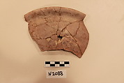 Ceramic Fragment, Earthenware; a colorless glaze