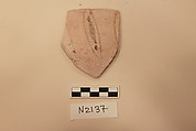 Ceramic Fragment, Earthenware; slip painted