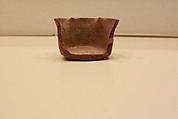 Ceramic Fragment, Earthenware; white slipped, painted with glaze and covered in a yellow glaze