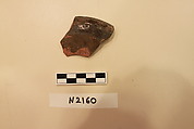 Ceramic Fragment, Earthenware; slipped and painted under a colorless glaze