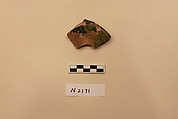Ceramic Fragment, Earthenware; glazed