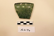 Ceramic Fragment, Earthenware; glazed