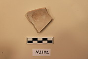 Ceramic Fragment, Porcelain; opacified white glaze