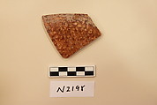 Ceramic Fragment, Earthenware; glazed