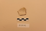 Ceramic Fragment, Stonepaste;  luster-painted on opaque white glaze