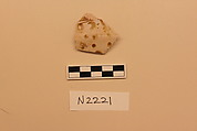 Ceramic Fragment, Stonepaste;  luster-painted on opaque white glaze