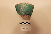 Fragment of a Bowl, Stonepaste; glazed