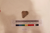 Stucco Fragment, Stucco; carved, painted