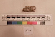 Stucco Fragment, Stucco; carved, painted