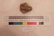 Stucco Fragment, Stucco; carved, painted