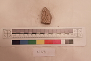 Stucco Fragment, Stucco; carved, painted