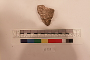 Stucco Fragment, Stucco; carved, painted