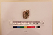 Stucco Fragment, Stucco; carved, painted