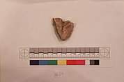 Stucco Fragment, Stucco; carved, painted