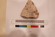 Stucco Fragment, Stucco; carved, painted