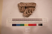 Stucco Fragment, Stucco; carved, painted