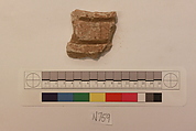 Stucco Fragment, Stucco; carved, painted