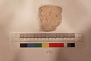 Stucco Fragment, Stucco; carved, painted