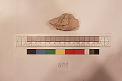 Stucco Fragment, Stucco; carved, painted