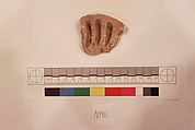 Stucco Fragment, Stucco; carved, painted