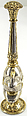 Rosewater Sprinkler (Gulab Pash), Silver; surface partially gilt