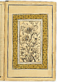 Album of Flower Paintings, Fathallah Shirazi (Iranian, active 1850s–80s), Ink on paper