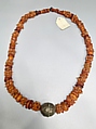 Scented Necklace, Silver, coral, copal, amber
