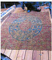 Carpet, Wool; asymmetrically knotted pile