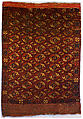 Tekke Main Carpet, Wool; asymmetrically knotted pile