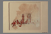 Textile Fragment, Linen, silk; plain weave, tapestry weave