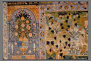 Pictorial Carpet, Silk (warp, weft, and pile), metal wrapped thread; asymmetrically knotted pile, brocaded