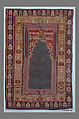 Carpet, Cotton (warp and weft), wool (weft), silk (weft), metal wrapped silk thread; tapestry-woven