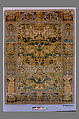 Pictorial Carpet, Silk (warp, weft, and pile), metal wrapped thread; asymmetrically knotted pile, brocaded
