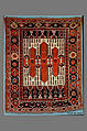 Carpet with Double-Ended Triple Niche, Wool (warp, weft, and pile); symmetrically knotted pile