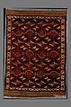 Yomut Main Carpet, Wool (warp, weft); asymmetrically knotted pile