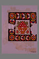 Square with Quail, Wool, linen; plain weave, tapestry weave