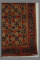 Carpet with a Compartment Design, Silk (warp and weft), wool (pile); asymmetrically knotted pile