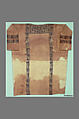 Tunic with Dionysian Ornament, Undyed linen with tapestry woven wool decorations